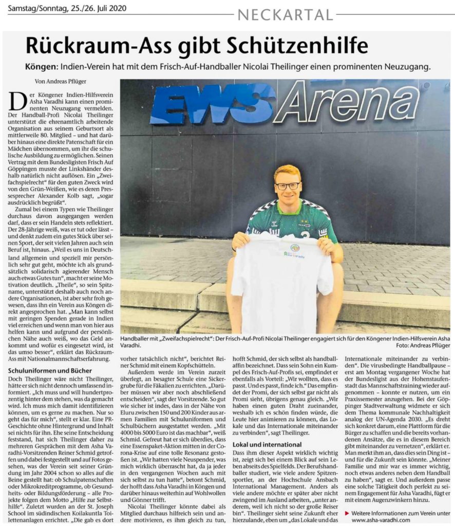 Nicolas Theilinger im Interview mit der Esslinger Zeitung 